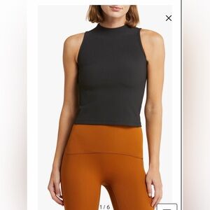 NWT Spanx Contour Rib Mock Neck Tank Small